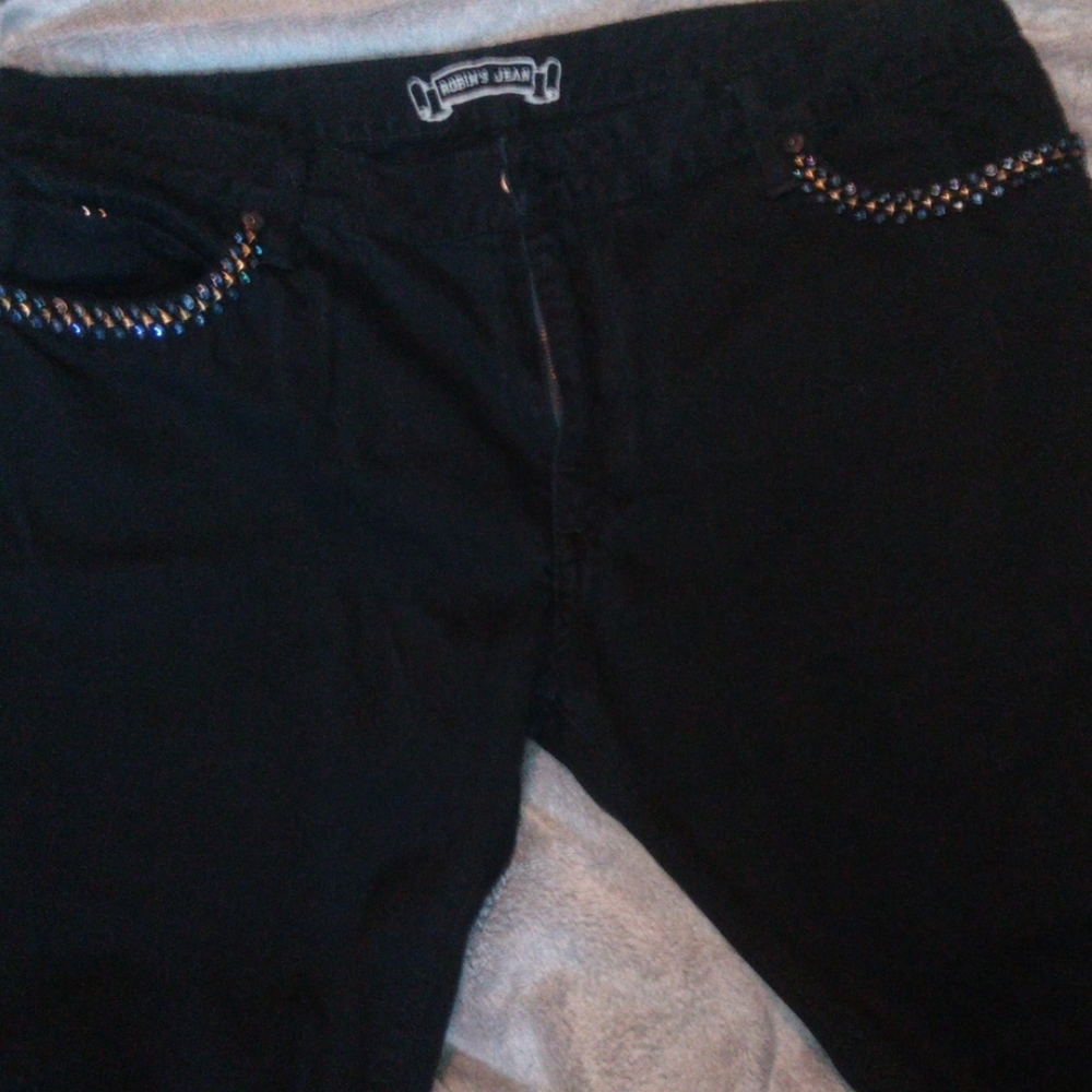 Size 42 Black Robin's Men Jeans